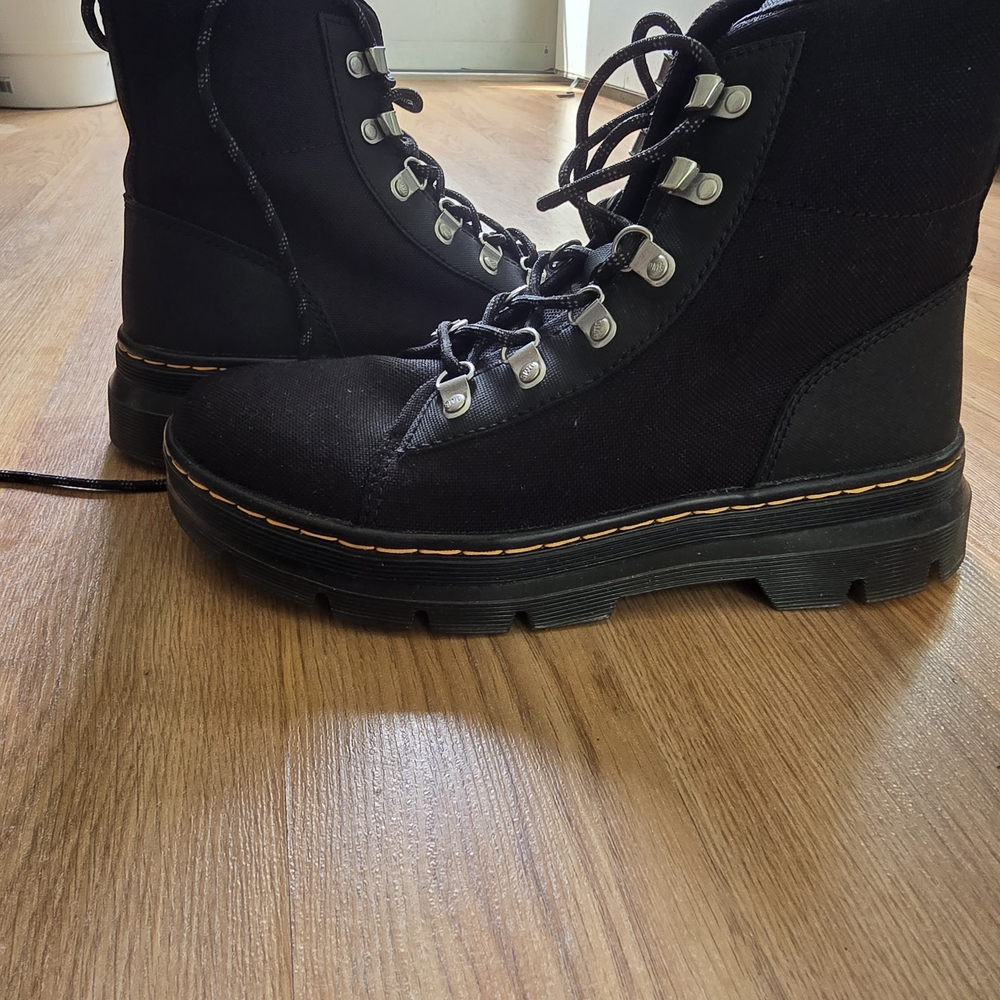 Dr. Martens Black Boots with Silver Accents